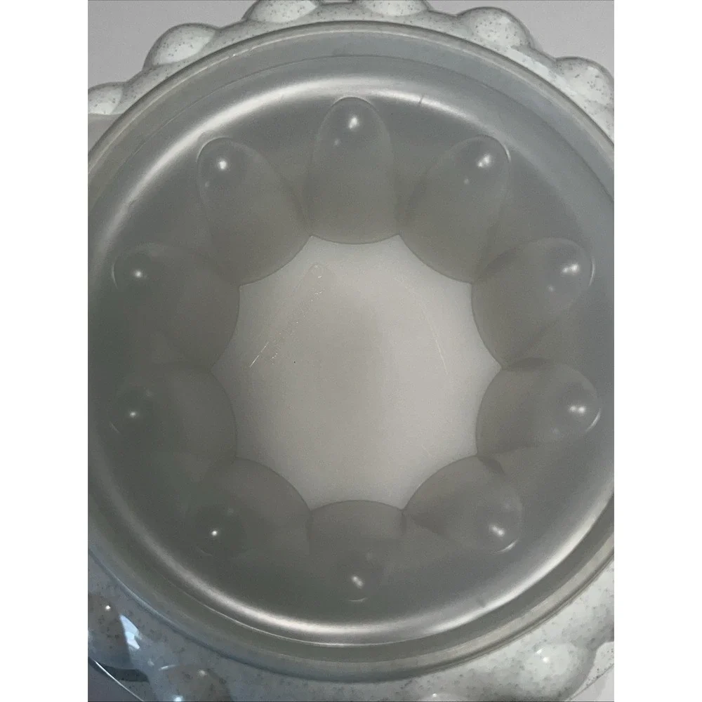 Vintage Tupperware Jello Mold‎ 1201-3 1202-6 Blue Speckle No Lid 2 Pieces 1970s